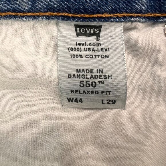 Levis 550 Mens Relaxed Fit Jeans Size 44x29 - Picture 7 of 9